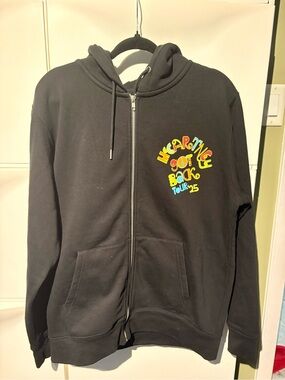 Paul McCartney Black Zip-Up Hoodie Heart me got back Tour '25'